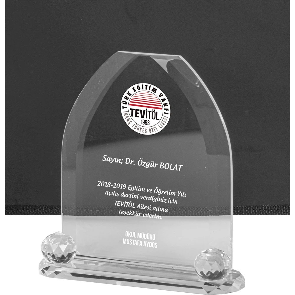 kristal plaket