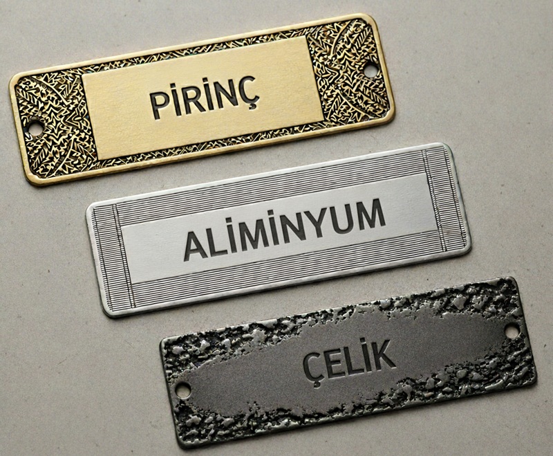Prinç, Aliminyum, Çelik Asit İndirme Etiketler